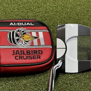 Odyssey Ai Dual Jailbird Mini 1/2 Ball Cruiser Mallet Putter 38" w/ Cover RH NEW