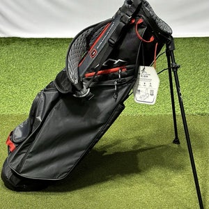 Sun Mountain Eclipse E 2.5 4-Way Stand Carry Golf Bag Black/Steel/Red NEW