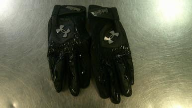 Used Under Armour BB/SB Batting Gloves Black Youth 11868-S000067325