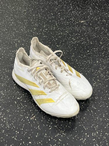 Used Adidas Soccer Turf Shoes White Senior 9.5 11849-S000036724