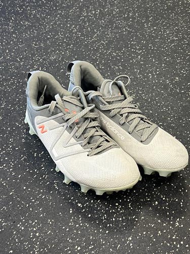 Used New Balance Freeze LAX Cleats Mens Grey Senior 9 11849-S000036728