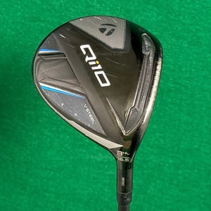 TaylorMade Qi10 V-Steel 16.5 Fairway Wood 3HL Rogue 110 MSI 70X ExStiff w/HC
