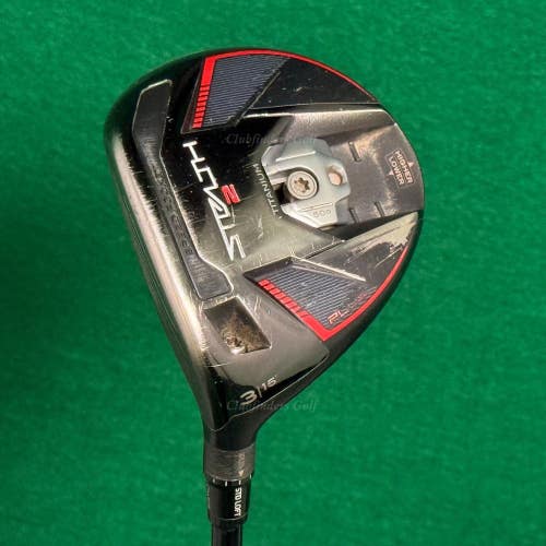 LH TayorMade Stealth 2 Plus 15 Fairway Wood 3 Mitsubishi Kai'li FW 75s Stiff