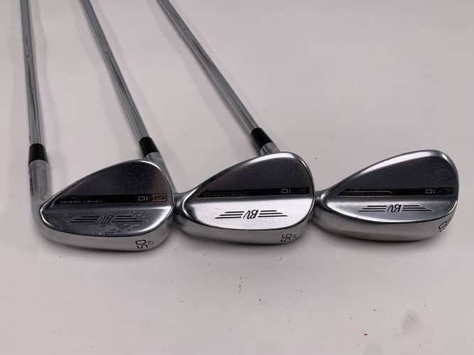 Titleist Vokey SM10 Tour Chrome Wedge Set 50* 12 | 56* 14 | 60* 12 SM10 Wedge RH