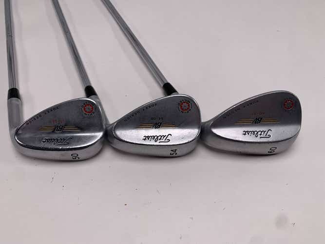 Titleist Vokey Spin Milled Chrome 2009 Wedge Set 50* 8 | 54* 8 | 60* 7 Wedge RH