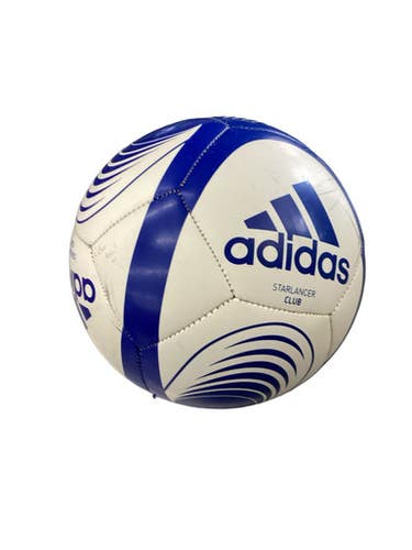 Used Adidas STARLANCER All Size Soccer Ball Royal Blue And White 3 11760-S000087848
