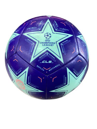 Used Adidas ADIDAS SOCCER 3 All Size Soccer Ball Navy Blue And Carolina Blue 3 11760-S000087844