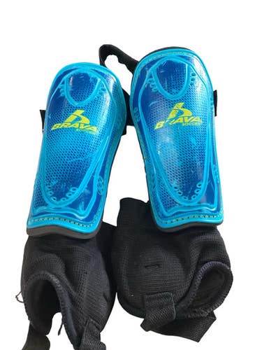 Used Brava Soccer Shin Guards Youth Royal Blue SM 11760-S000087849