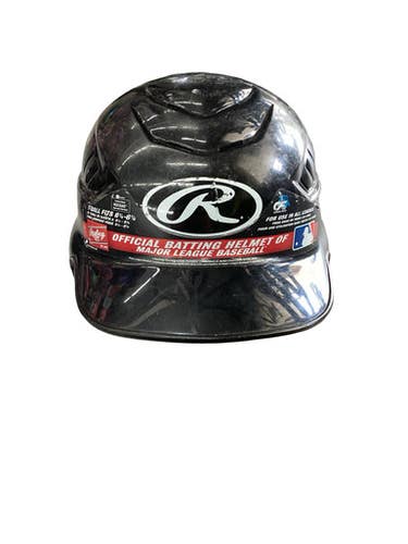 Used Rawlings RCFTB-B 6 1/4 - 6 7/8 Batting Helmet No Mask Black SM 11760-S000087839