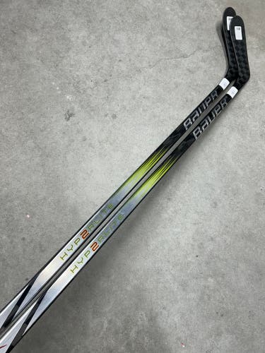 2 PACK 87 Flex SR P28 Senior Bauer Vapor Hyperlite 2 Left Hand Hockey Stick (New)
