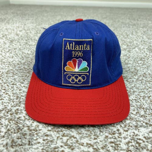Vintage Atlanta 1996 Olympics Hat Cap Snap Back Mens One Size Blue Red Starter