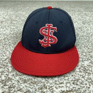 Saint Johns Johnnies Hat Cap Fitted Mens Small Blue Red Baseball The Game Pro
