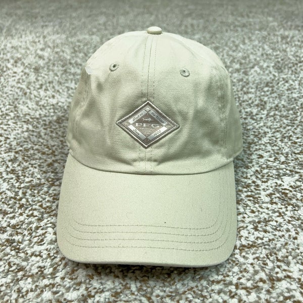 Columbia PFG Hat Cap Strap Back Mens One Size Beige Fishing Patch Logo Outdoor