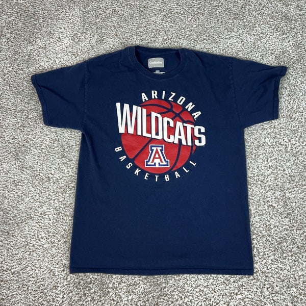 Arizona Wildcats Shirt Mens Large Blue NCAA Basketball College Sports Tee T Logo