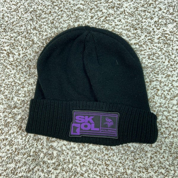 Minnesota Vikings Beanie Hat Cap Mens One Size Black NFL Football Polaris SKOL