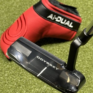 Odyssey Ai Dual #1 CH Crank Hosel Blade Putter LEFT Hand 33" w/ Cover LH NEW
