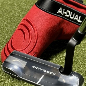 Odyssey Ai Dual #1 CH Crank Hosel Blade Putter LEFT Hand 35" w/ Cover LH NEW