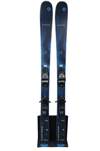USED 2024 Blizzard Black Pearl 88 SP Skis 153cm with Marker TCX 11 Bindings