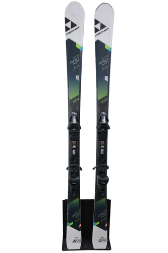 USED 2018 Fischer XTR PRO MT 77 Skis 164cm with Tyrolia SP 10 Bindings