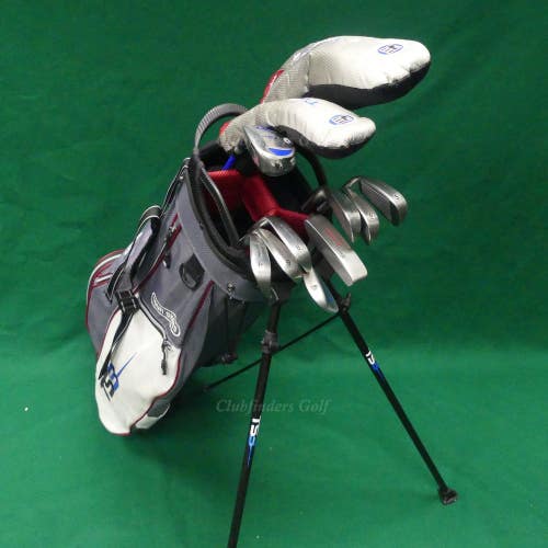 JUNIOR US Kids Tour Series TS3-60 V5 11-Piece Complete Club Set w/ Stand Bag