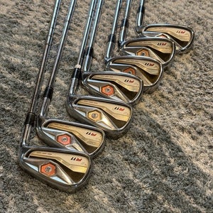 TaylorMade R11 Iron Set 5-9 PW AW 7 Piece Set KBS 90 Stainless Steel Shaft