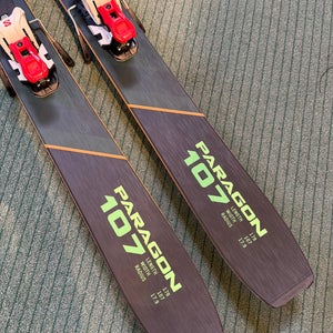 Men's 2025 Kastle 178 cm Powder Skis With Salomon Strive 16 MN 747 Bindings Max Din 16 (Used)