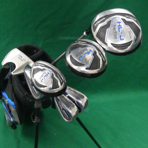 JUNIOR LH Tour Edge Hot Launch HL-J 7-Piece Complete Golf Club Set w/ Stand Bag