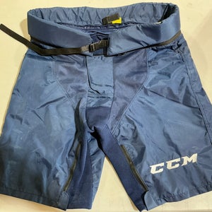 CCM PPPTKC Pro Stock Hockey Pants Large Navy Blue Shell 7653