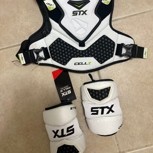 Large Adult STX Shoulder Pads and elbow pads