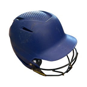 Used Evoshield Batting Helmet W/ MASK Navy Blue One Size 11859-S000028412