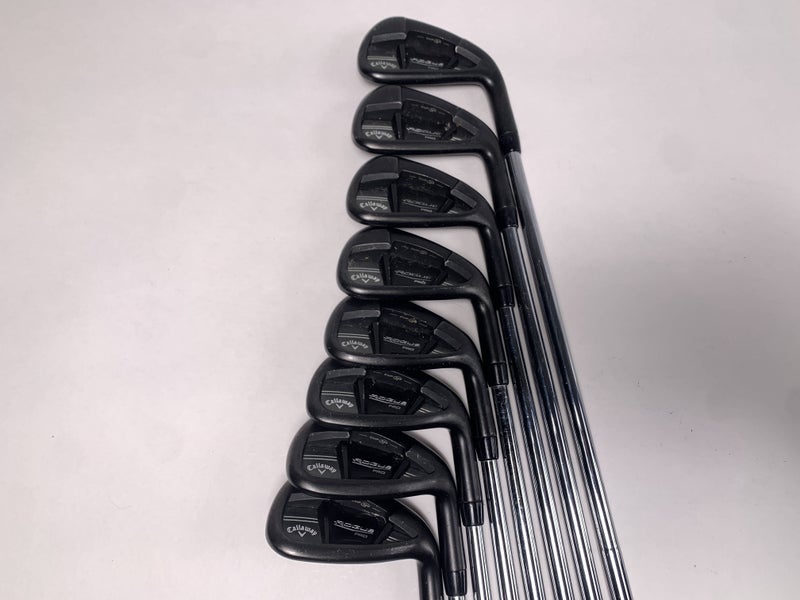 Callaway Rogue Pro Black Iron Set 4-PW+AW Dynamic Gold SL S300 Stiff Steel RH