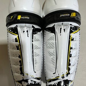 Senior CCM Super Tacks Pro Stock AS1 15" Shin Pads (Used) 2356