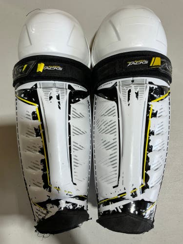 Senior CCM Super Tacks Pro Stock AS1 15" Shin Pads (Used) 2356