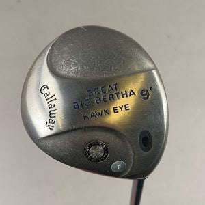 Callaway Great Big Bertha Hawk Eye 9 Right-Handed Driver Stiff Flex Shaft
