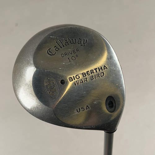 Callaway Big Bertha War Bird 10 Right-Handed Driver Super JV100 Regular Flex Sh