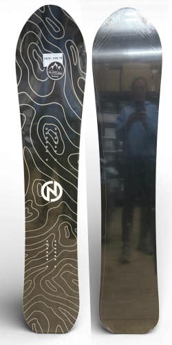 ADULT DIRECTIONAL POWDER SNOWBOARD (CAMBER) BLACK/LT. BROWN 155CM