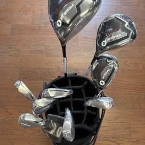 New Taylor Made RBZ 11 Piece Set 6-Pw Sw 4Hybrid, Driver , 3W Spider Putter, Bag