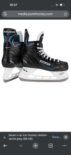 Black Bauer XLS Hockey Skates Regular Width 10 (New)