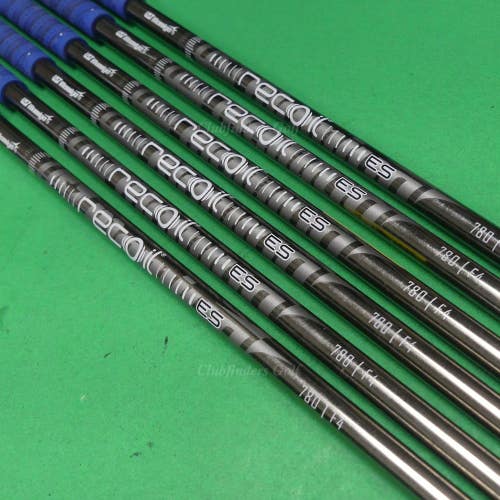 UST Mamiya Recoil ES 780 F4 .355 Stiff Pulled Graphite Iron Shafts SET OF 6