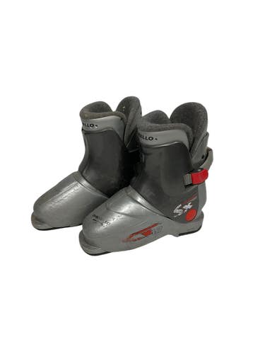 Used Dalbello SX 1.7 Kid's Ski Boot Grey size 18.5 = US kids comfort fit 11