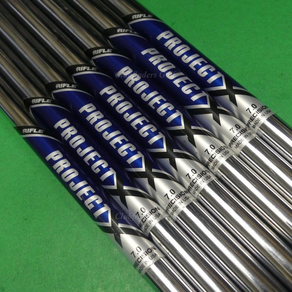 Project X Rifle 7.0 .355 Extra Stiff Pulled Steel Iron Shafts SET OF 7