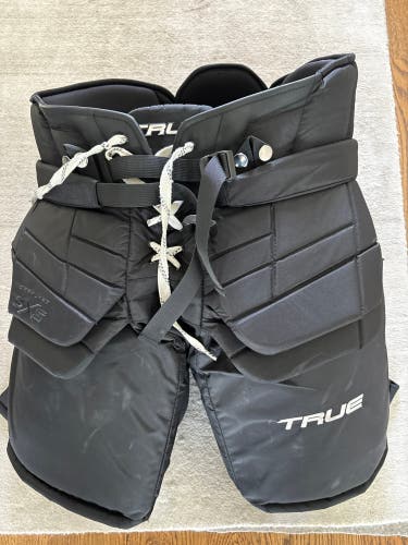 Senior Large 2025 True Catalyst 9X5 Pro Hockey Goalie Pants. Tackla design.