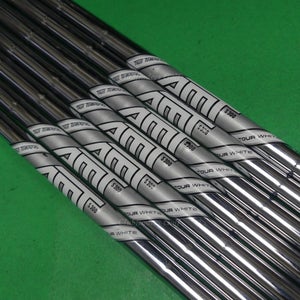 True Temper AMT Tour White S300 .355 Stiff Pulled Steel Iron Shafts SET OF 7