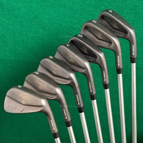 Cobra King Forged CB/MB DBM Black 4-PW Iron Set KBS C-Taper Steel Stiff *Read*