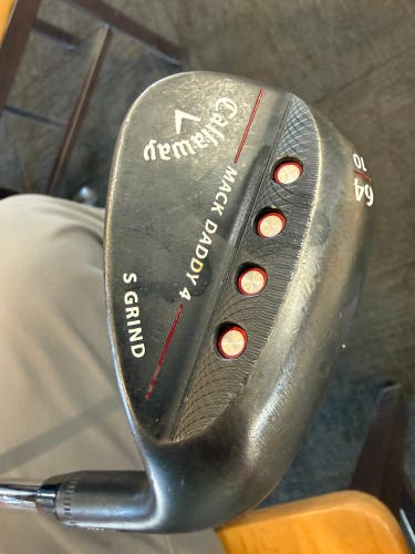 Men's Callaway Mack Daddy 4 Right Handed Wedge Stiff Flex 64 Degree Steel Shaft (Used)