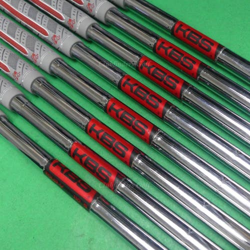 KBS Tour-V 110 .355 Stiff Flex Pulled Steel Iron Shafts SET OF 8