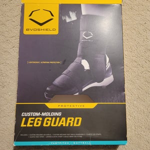Black Junior EvoShield Leg guard Shin Guards (New)