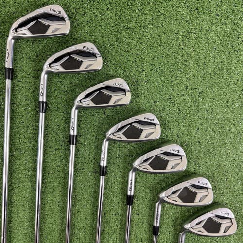 Ping G430 Black Dot Iron Set 5-PW 45 AWT 2.0 Steel Stiff Flex Left Handed