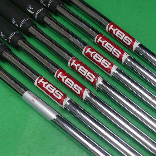 KBS Tour Lite .355 Tapered Stiff Pulled Steel Iron Shafts SET OF 7