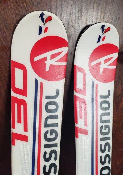 130cm KIDS SKIS ROSSIGNOL EDGE PRO J with ROSSIGNOL COMP J 4.5 BINDINGS *USED*